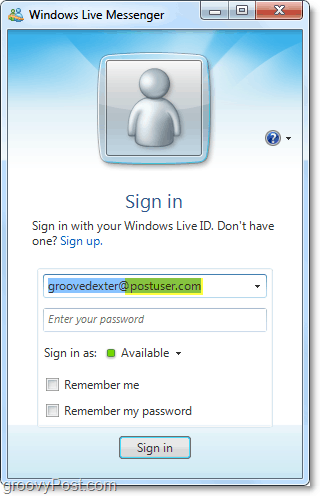 Windows live messenger može se koristiti s vašim računom domene ako ga postavite