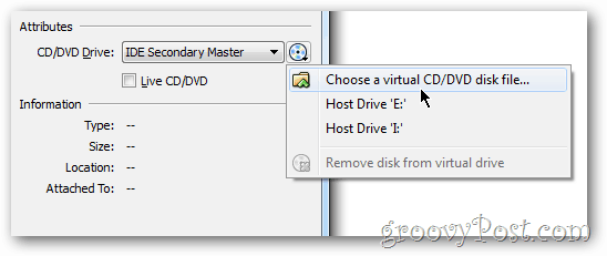 Postavljanje VirtualBoxa iso datoteka datoteka Windows 8