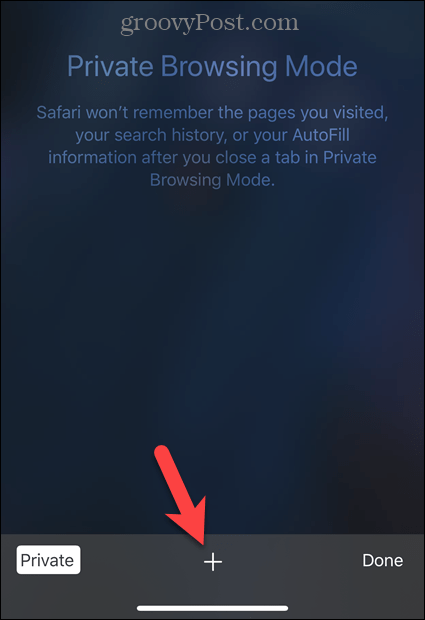 Dodirnite ikonu plus u Safariju na iOS-u