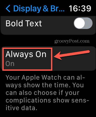 Apple Watch uvijek na postavkama