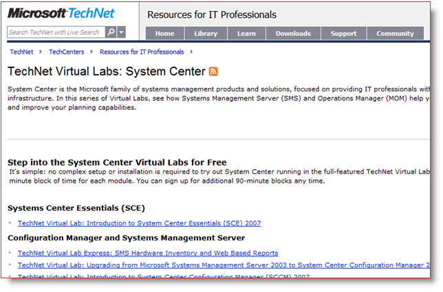 Microsoft TechNet virtualni laboratoriji