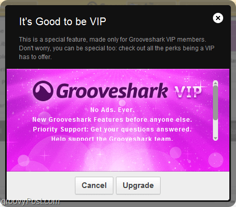 prednosti Grooveshark VIP računa
