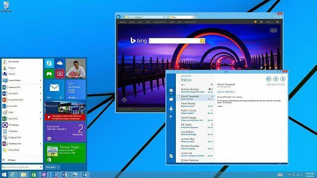 Pokrenite izbornik Povratak na Windows 8.1 Eventualno