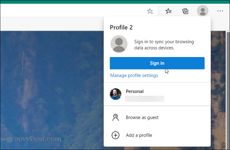 Dodaj rub korisnika Microsofta za profil