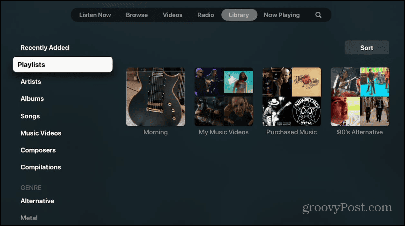 Popisi za reprodukciju videozapisa na Apple Musicu