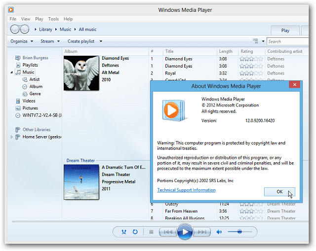 Gdje je Windows Media Player u sustavu Windows 8?