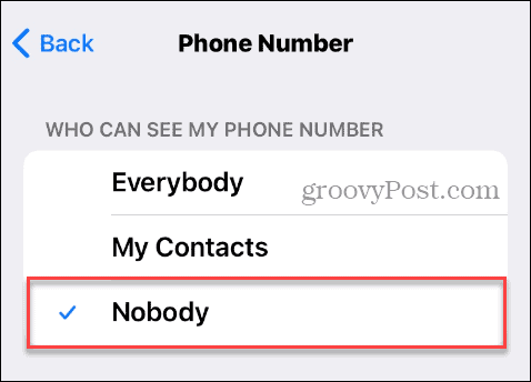 Nitko ne može vidjeti telefonski broj u Telegramu na iPhoneu