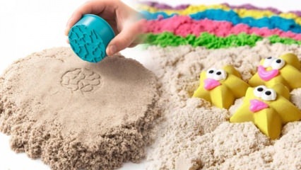 Kinetička izrada pijeska za djecu! Kako napraviti praktični (mjesečev pijesak) kinetički pijesak kod kuće?