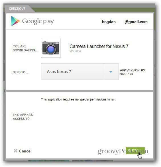 google nexus 7 instalirati kameru