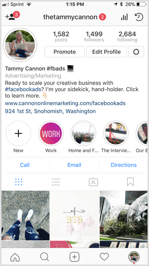 Istaknute fotografije Instagrama s brendiranom naslovnicom