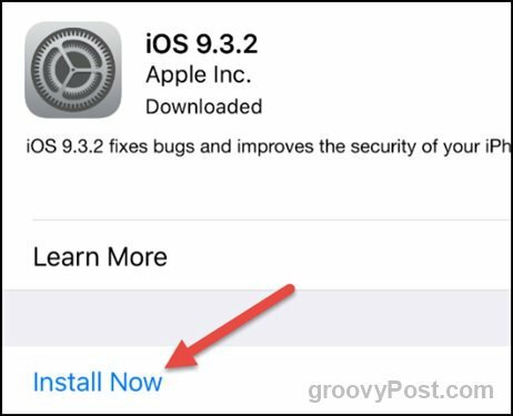 instalirati jabuku ios 9.3.2
