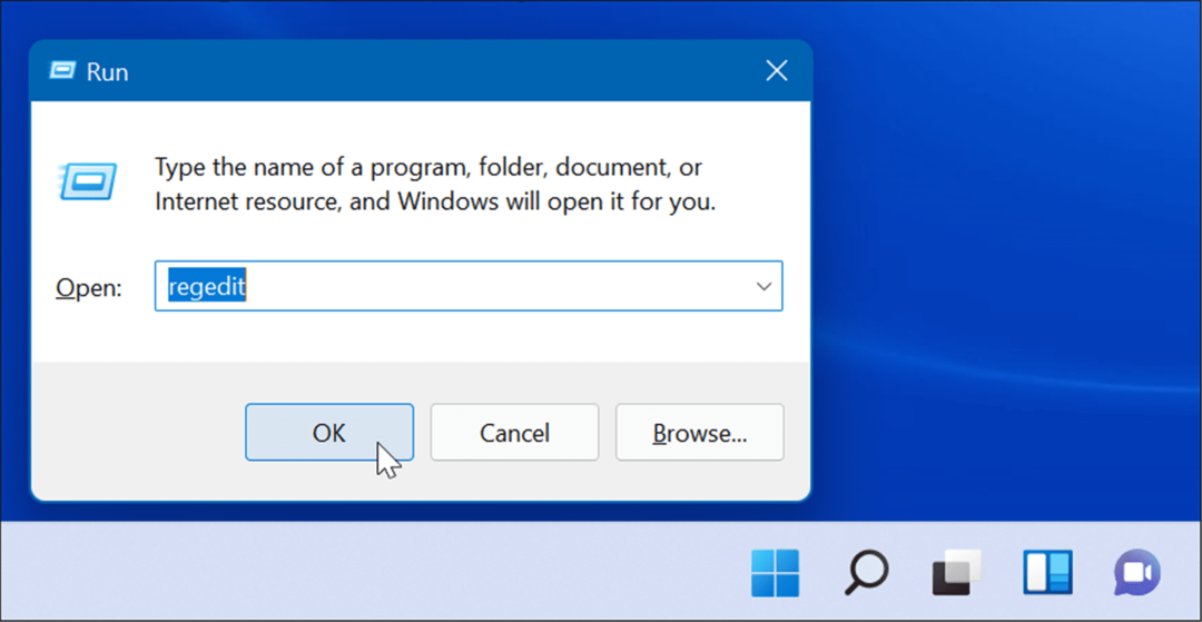 regedit Pokrenite Windows 11