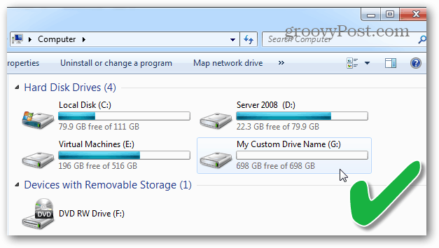 popis pogona tvrdog diska u programu Windows File Explorer