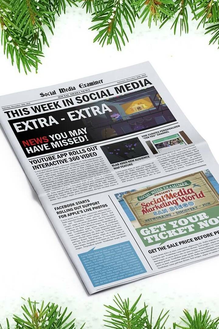 tjedne vijesti ispitivača društvenih medija 26. prosinca 2015