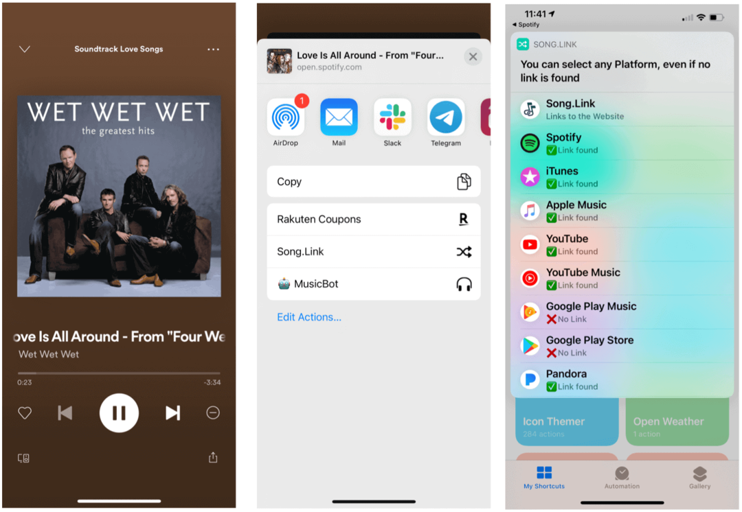 Siri prečaci za Spotify Siri dijele pjesme