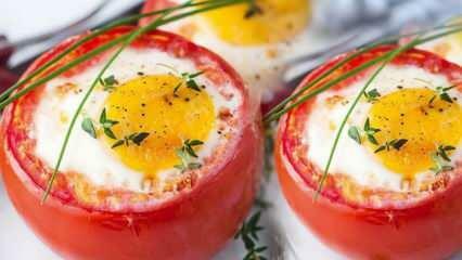 Kako napraviti punjene rajčice s jajima? Recept za punjene rajčice s jajima za doručak