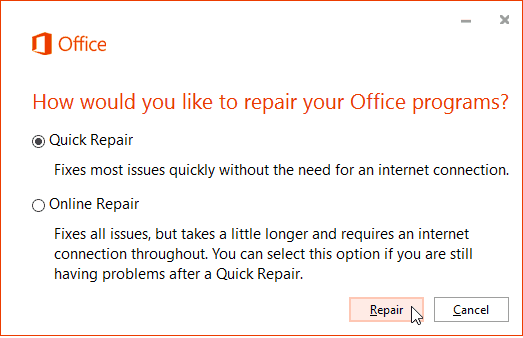 Popravak interneta za Office 365