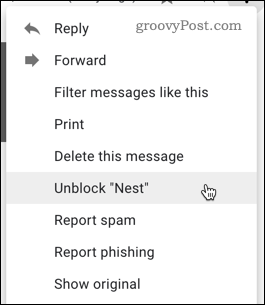 Deblokirajte korisnika u Gmailu