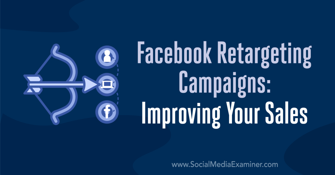 Facebook kampanje za ponovno ciljanje: Poboljšanje vaše prodaje: Ispitivač društvenih medija