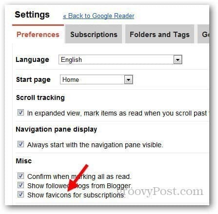Kako omogućiti favicons u Google Readeru