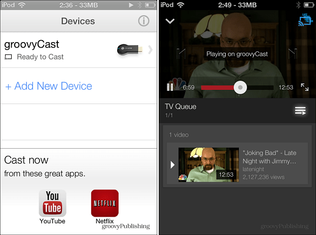 Chromecast na iOS-u