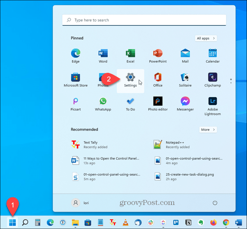 Otvorite aplikaciju Postavke u sustavu Windows 11