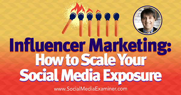 Influencer Marketing: Kako povećati izloženost na društvenim mrežama, uključujući uvide Neala Schaffera na Podcastu za društvene medije.