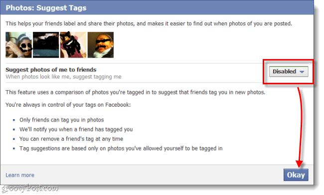 Onemogući preporuke foto oznaka na Facebooku i "Spremi svoje lice"