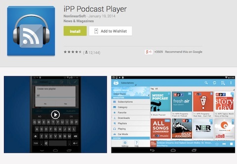 aplikacija za podcast player