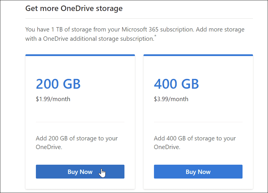 dobiti više OneDrive Storage