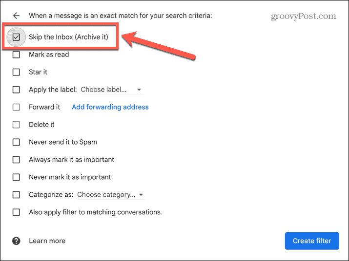 gmail preskoči inbox
