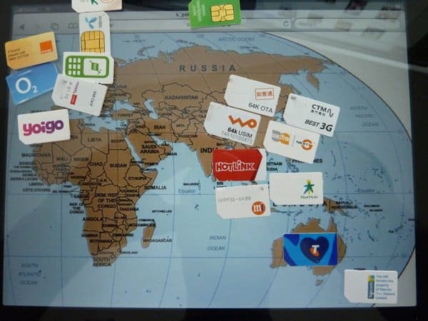 Karta svijeta SIM kartica