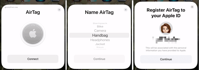 Spojite AirTag na iPhone