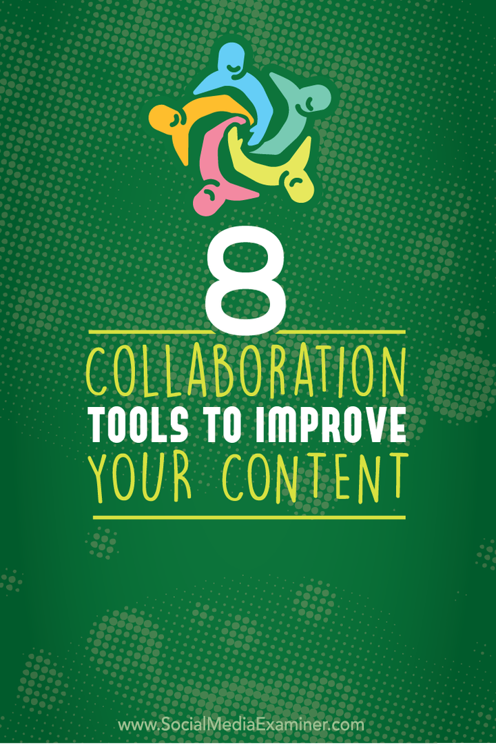 alati za suradnju za poboljšanje sadržaja