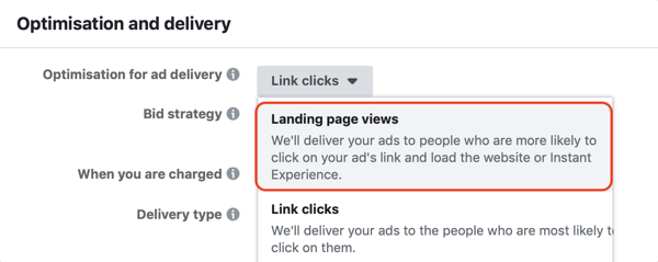 Koristite Facebook oglase za oglašavanje ljudima koji posjete vašu web stranicu, 9. korak.