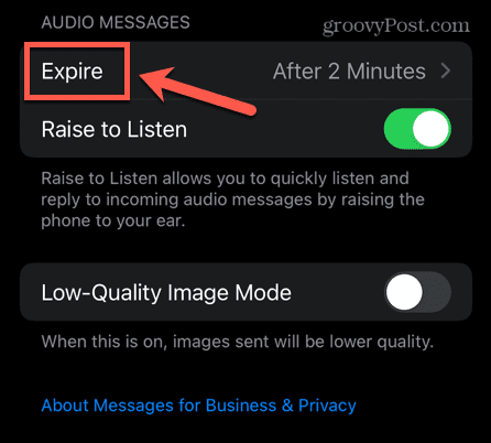 iphone audio poruka isteka