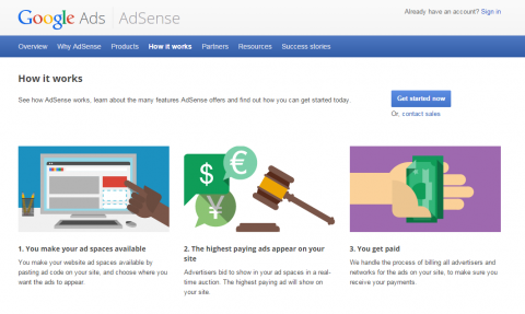 Google AdSense može vam dati ideju koliko bi mogao vrijediti svaki položaj na vašoj web lokaciji. 