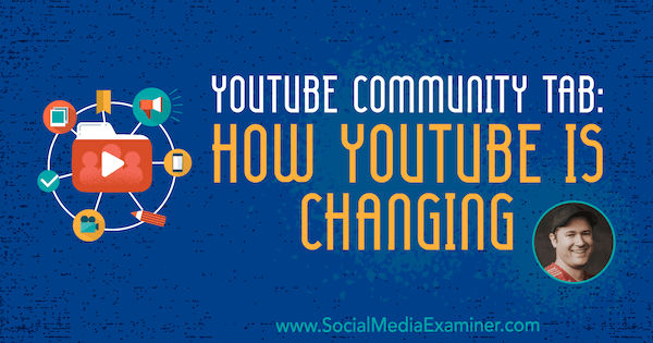 Kartica YouTube zajednice: Kako se YouTube mijenja, uključujući uvide Tima Schmoyera na Podcastu za društvene mreže.