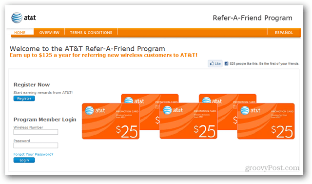 Program preporuke za prijatelja AT&T