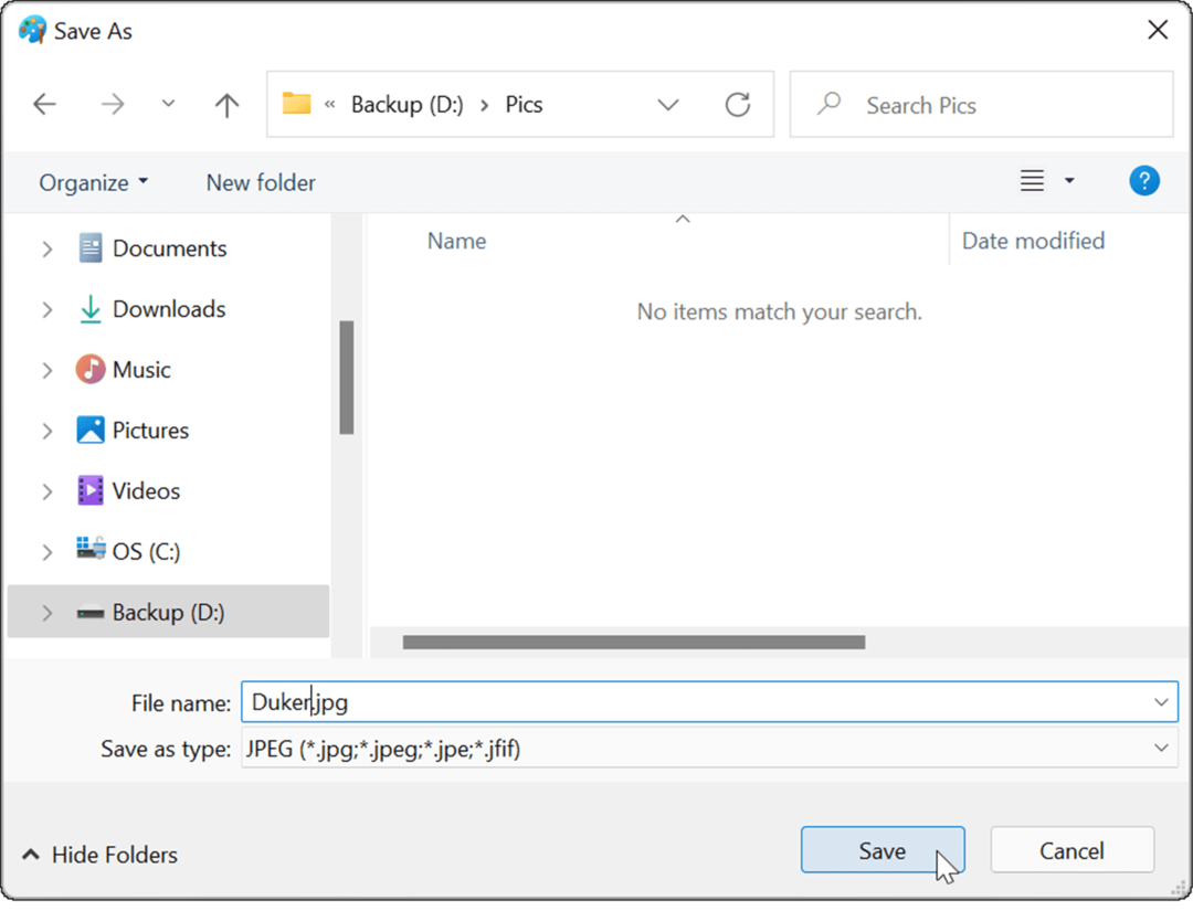 File explorer pretvoriti png u jpg na Windows 11