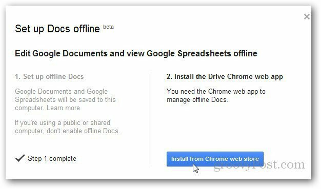 Google dokumenti offline 2