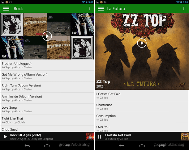 Xbox Music na Androidu