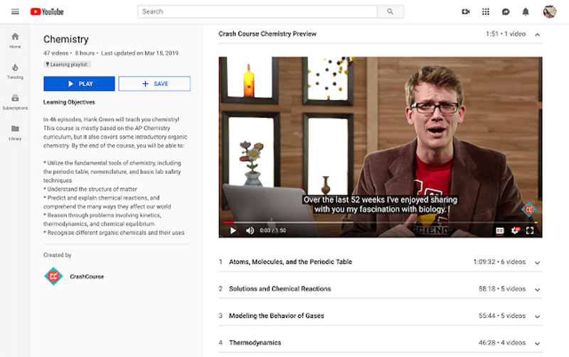 YouTube uvodi Popise za učenje kako bi pružio posebno okruženje za učenje ljudima koji na YouTube dolaze učiti.