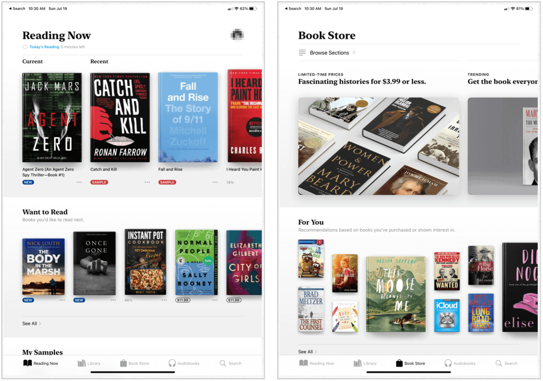 Apple knjige na iPadu