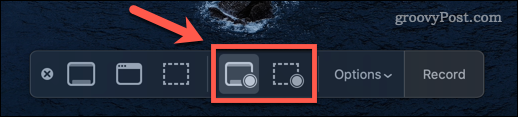 opcije snimanja zaslona na Macu