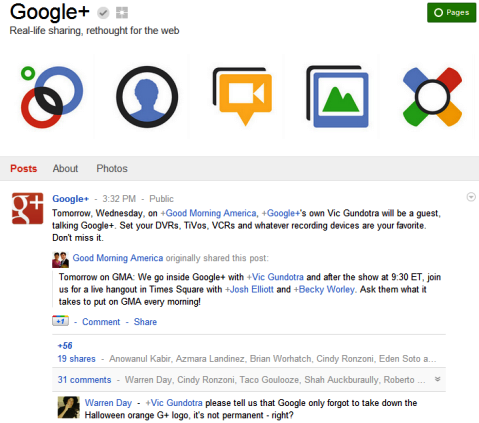 Google+ stranice - Google+