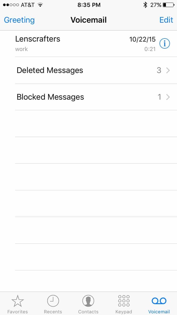 iphone je blokirao poruke govorne pošte