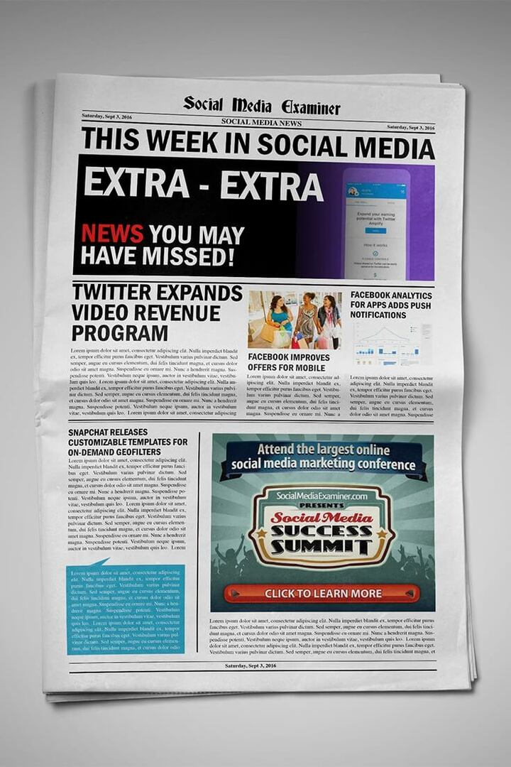 Twitter otvara video oglase prije dijeljenja i dijeljenje prihoda od videozapisa te druge vijesti na društvenim mrežama za 3. rujna 2016.