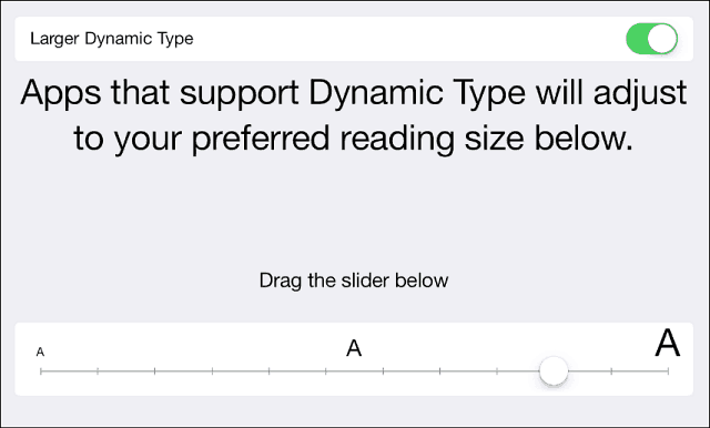 Savjet za iOS 7: Učinite tekst većim, podebljanim i lakšim za čitanje