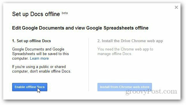 Kako omogućiti i postaviti Google dokumente izvanmrežno
